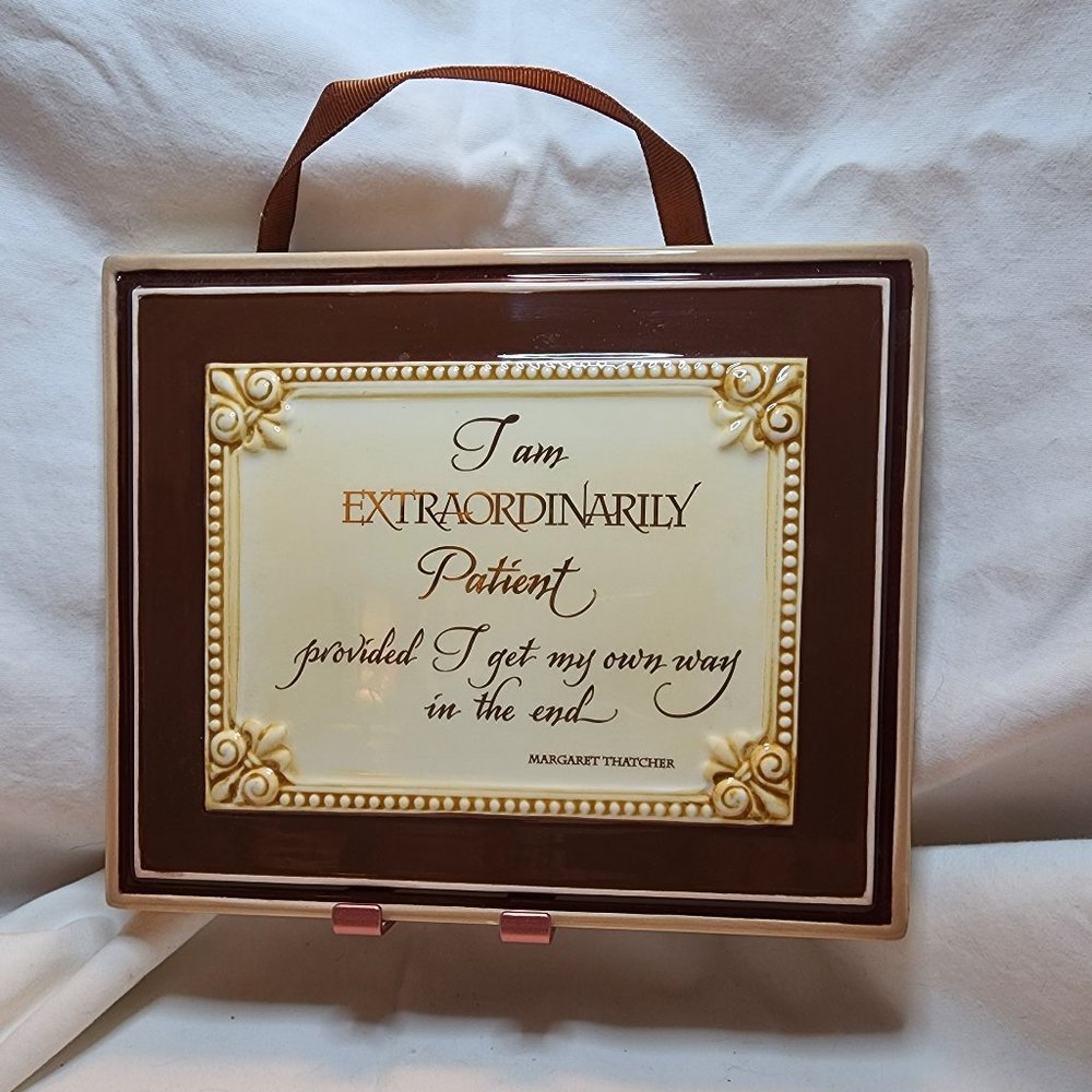 Plaque with Inspirational Words